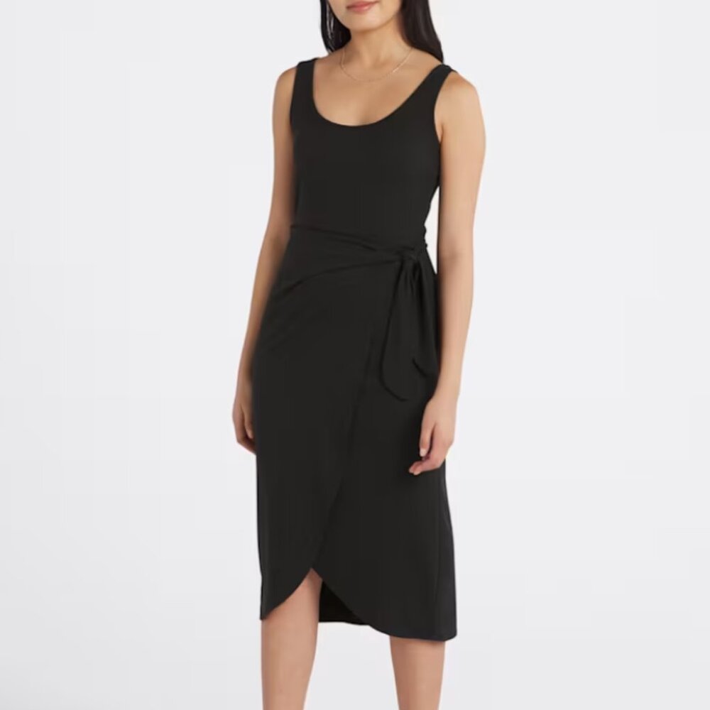 Nine Britton Amber Knit Midi Wrap Dress Size Small